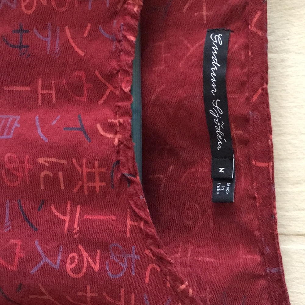 Gudrun Sjödén Linen/Cotton Tunic Sz Med